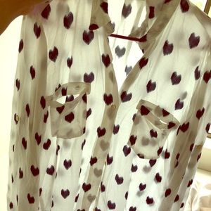 Summer look heart blouse